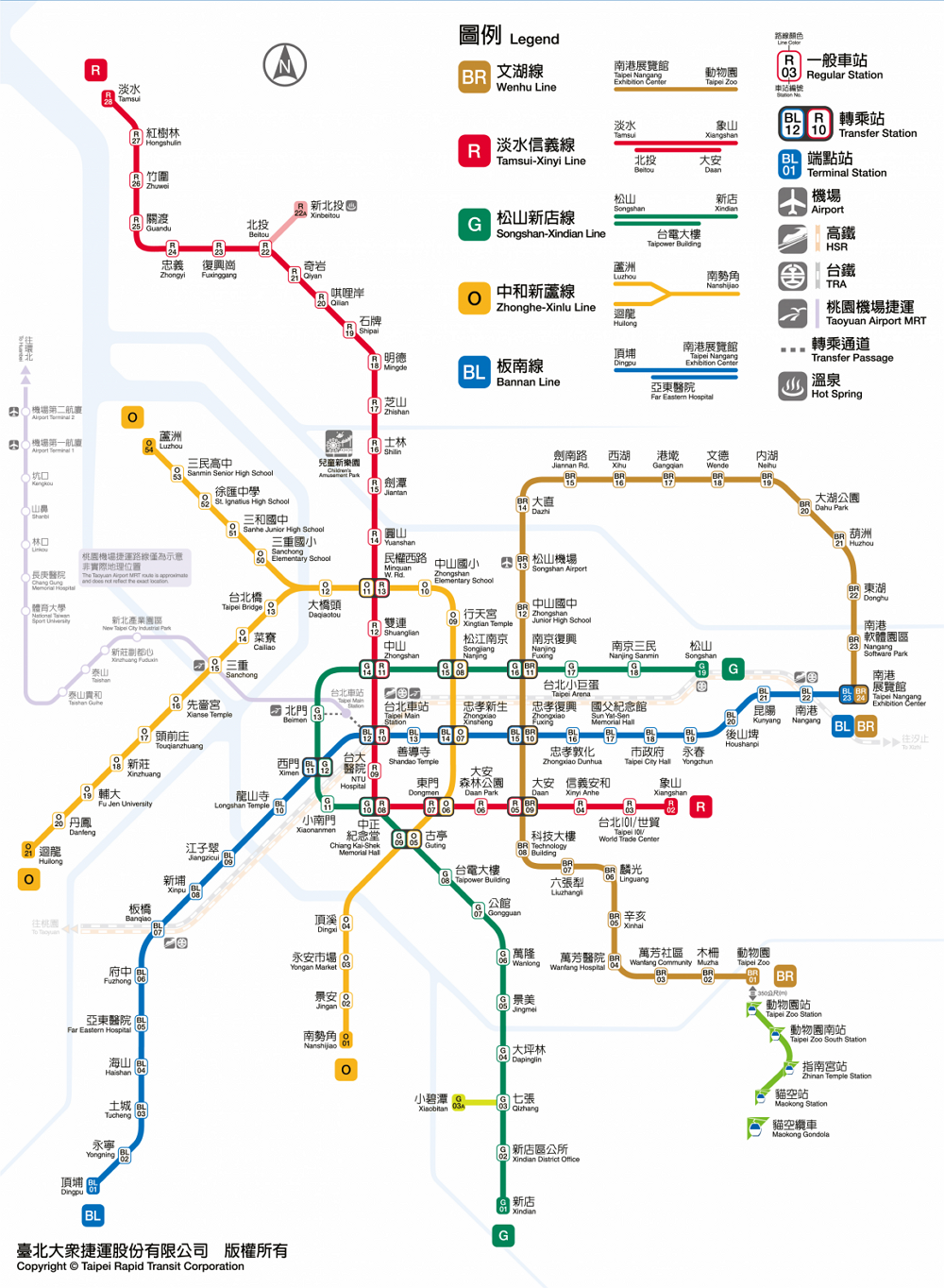台北捷運地圖